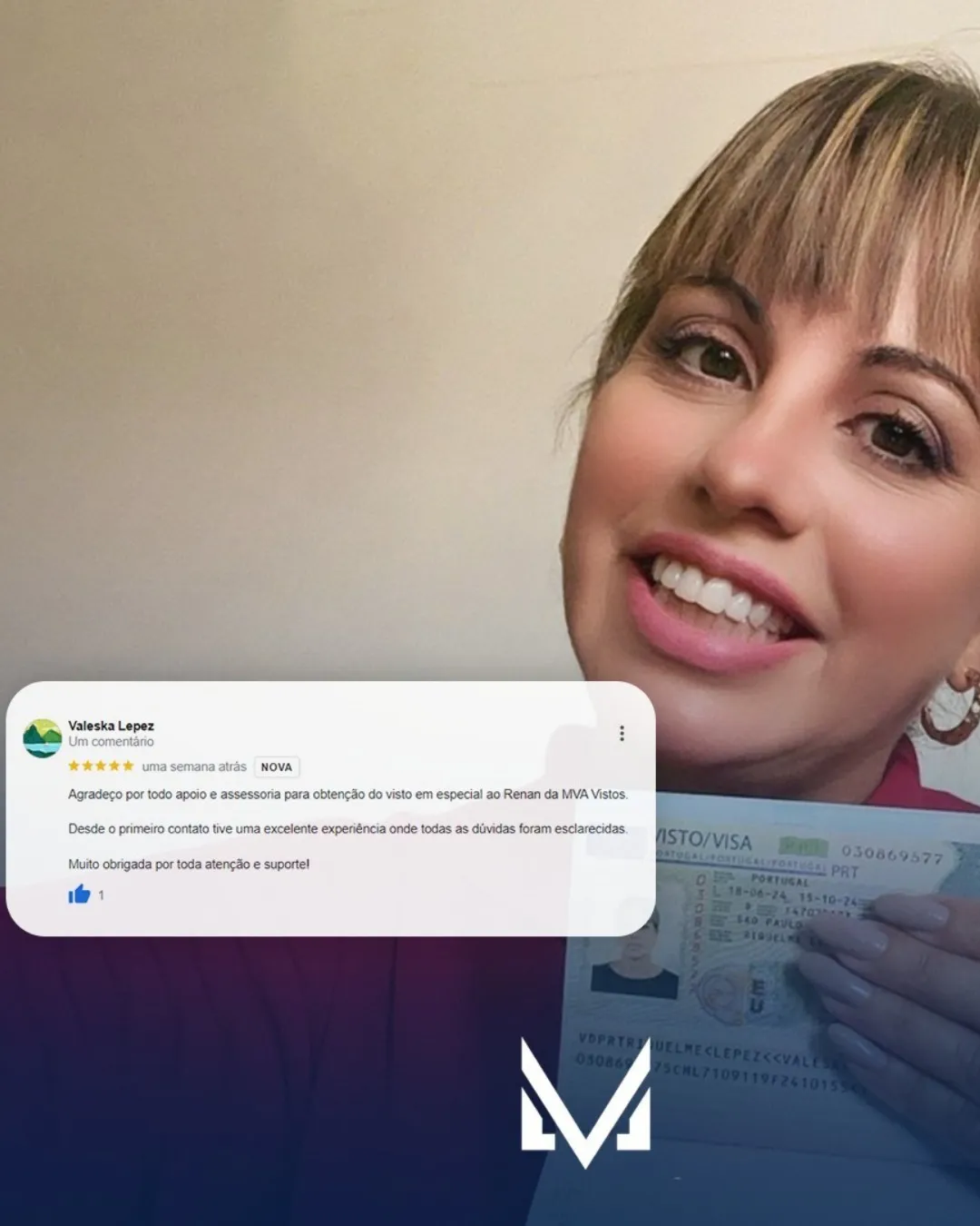 Visto português de estudos emitido pela MVA Vistos