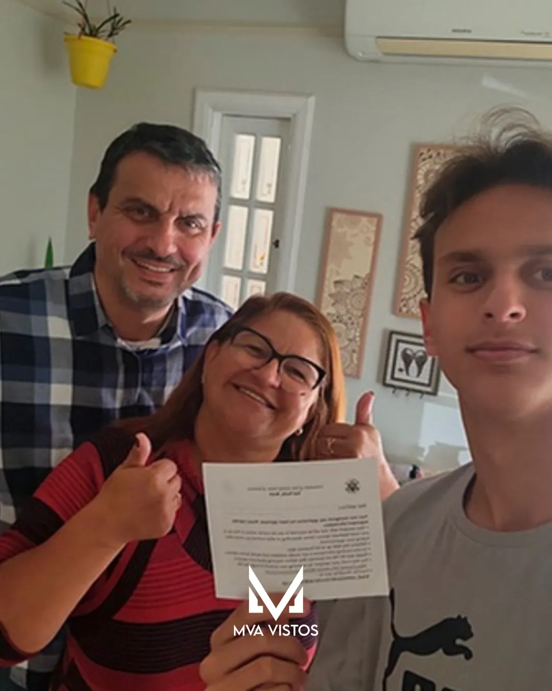 Família com o visto para os Estados Unidos pela MVA Vistos